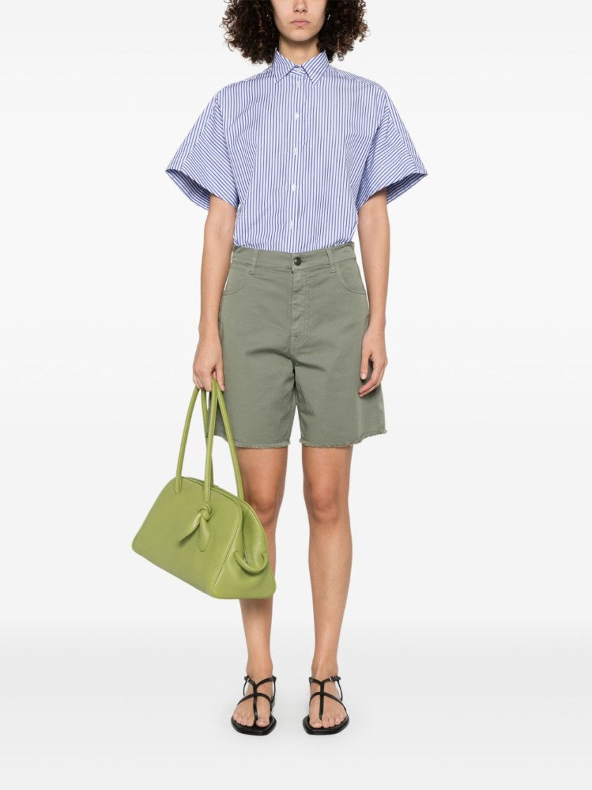 Fay Ocean Blue Striped Shirt