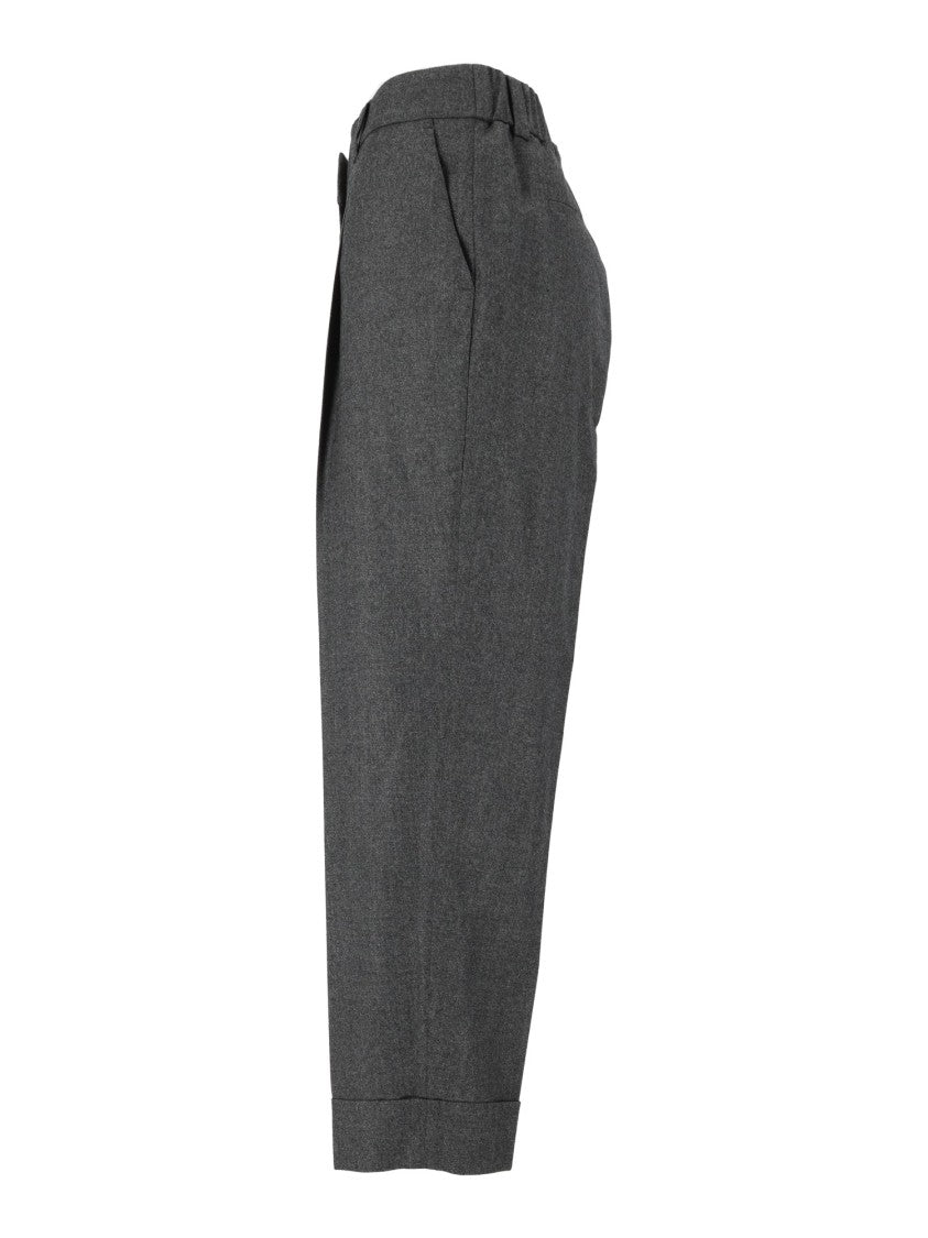Peserico Tailored High-Waisted Tapered Pants