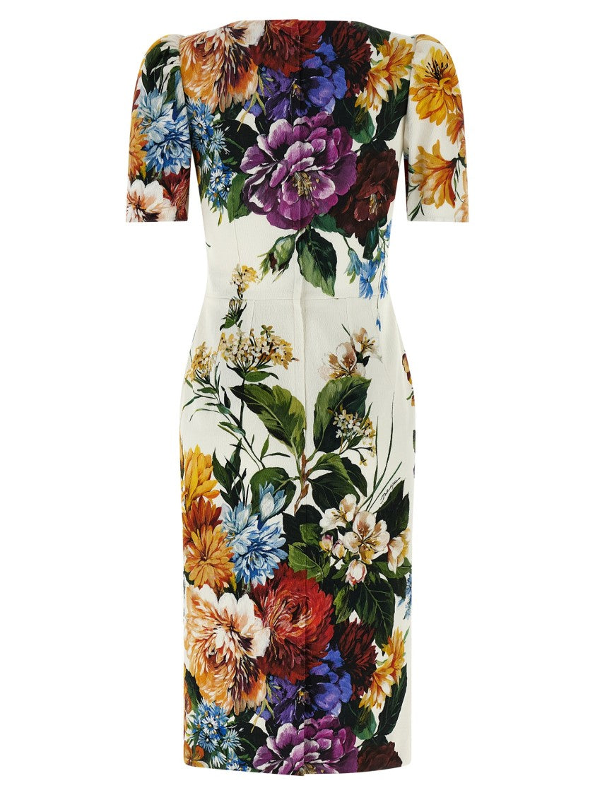 Dolce & Gabbana Flower Fitted Sheath Dress