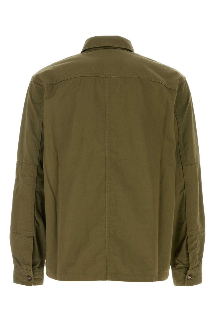 Saint Laurent Army Green Twill Shirt