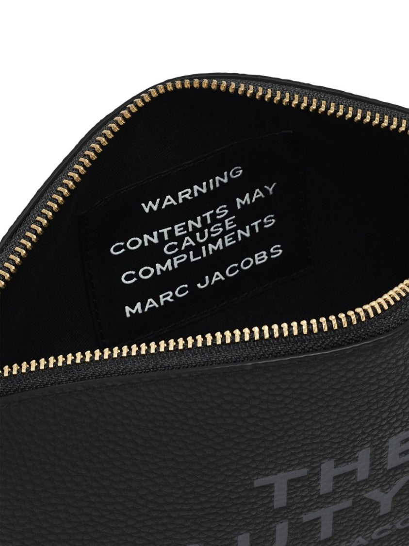 Marc Jacobs Textured Black Handbag With Detachable Strap