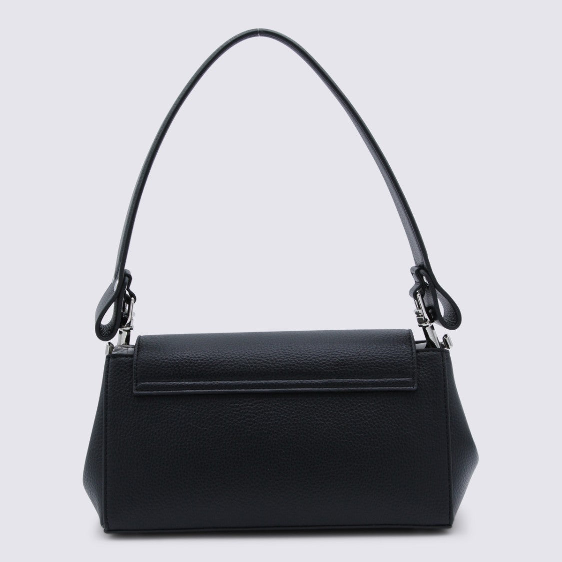 Vivienne Westwood Structured Handbag With Distinctive Silver Orb Emblem