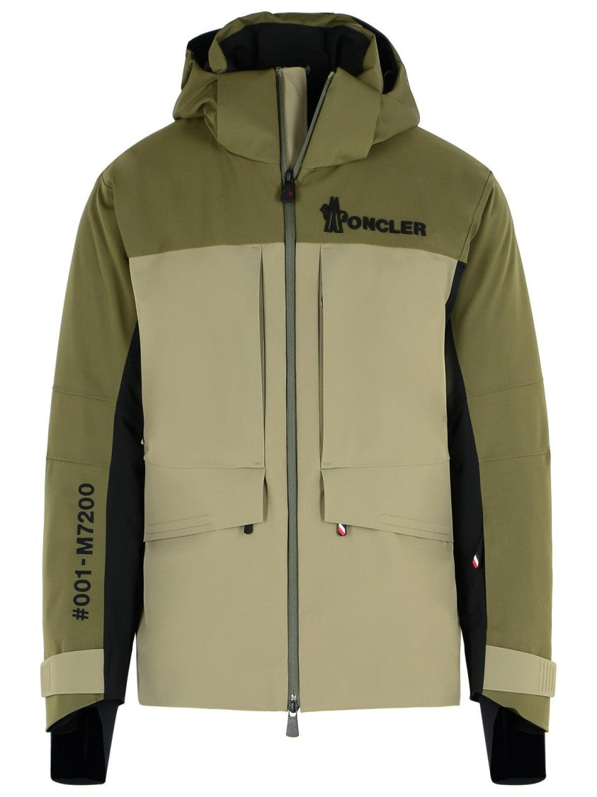 Moncler Grenoble 'Vallatscha' Green Polyamide Blend Jacket