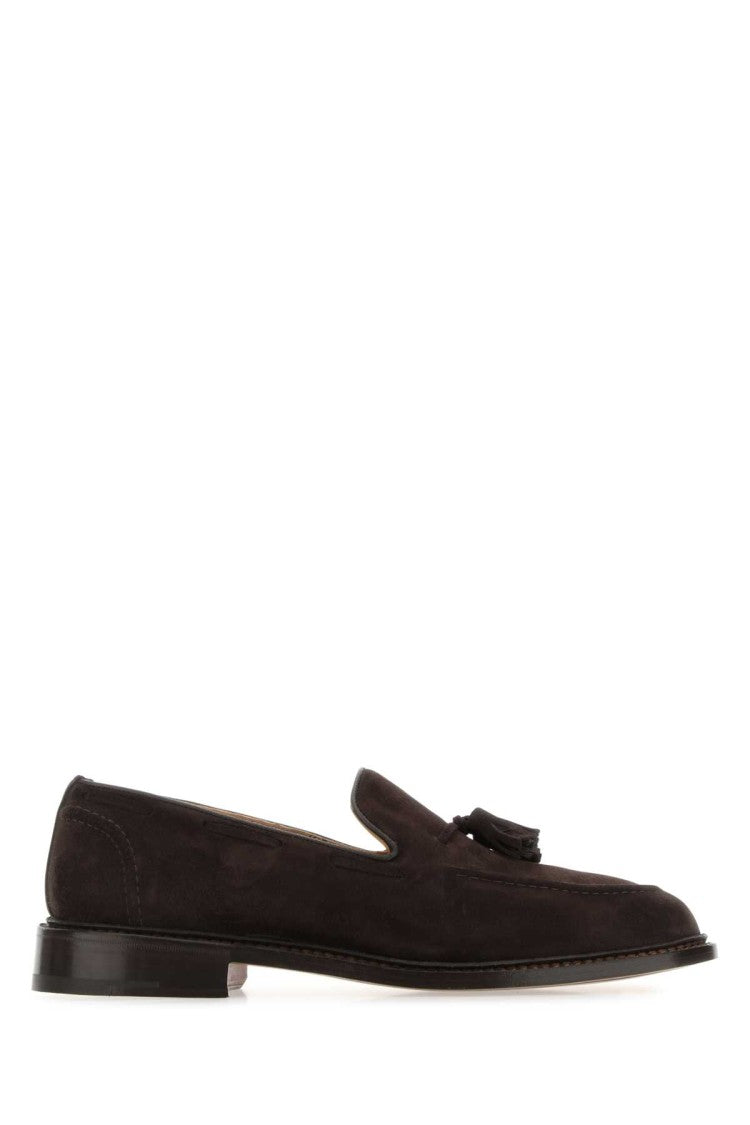 Tricker's Brown Suede Elton Loafers