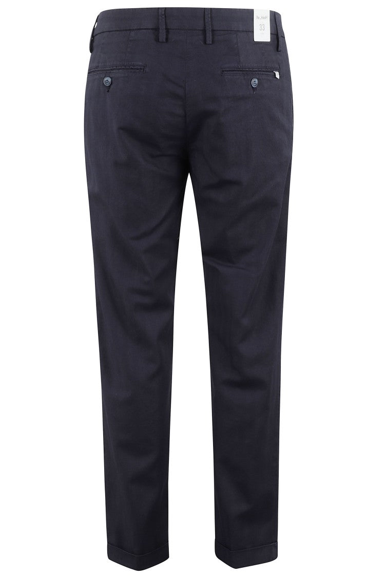Re-Hash Tailored Pants With Classic Waistband And Pleated Detailing