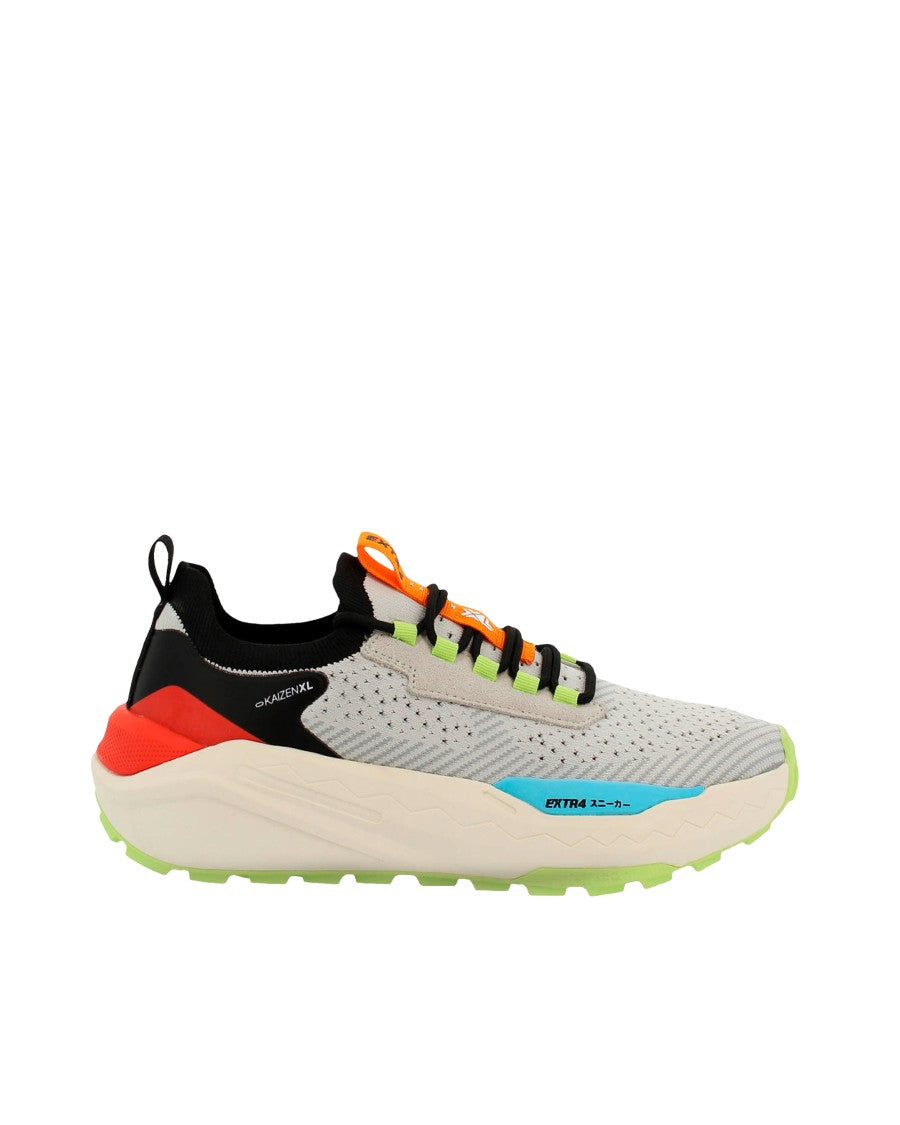 Extr4 Futuristic Low-Cut Sneakers With Multi-Layered Structure