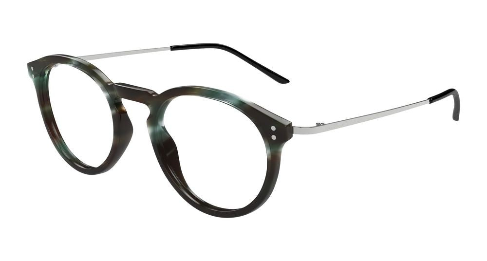 Gucci Havana Round Translucent Acetate Eyeglasses