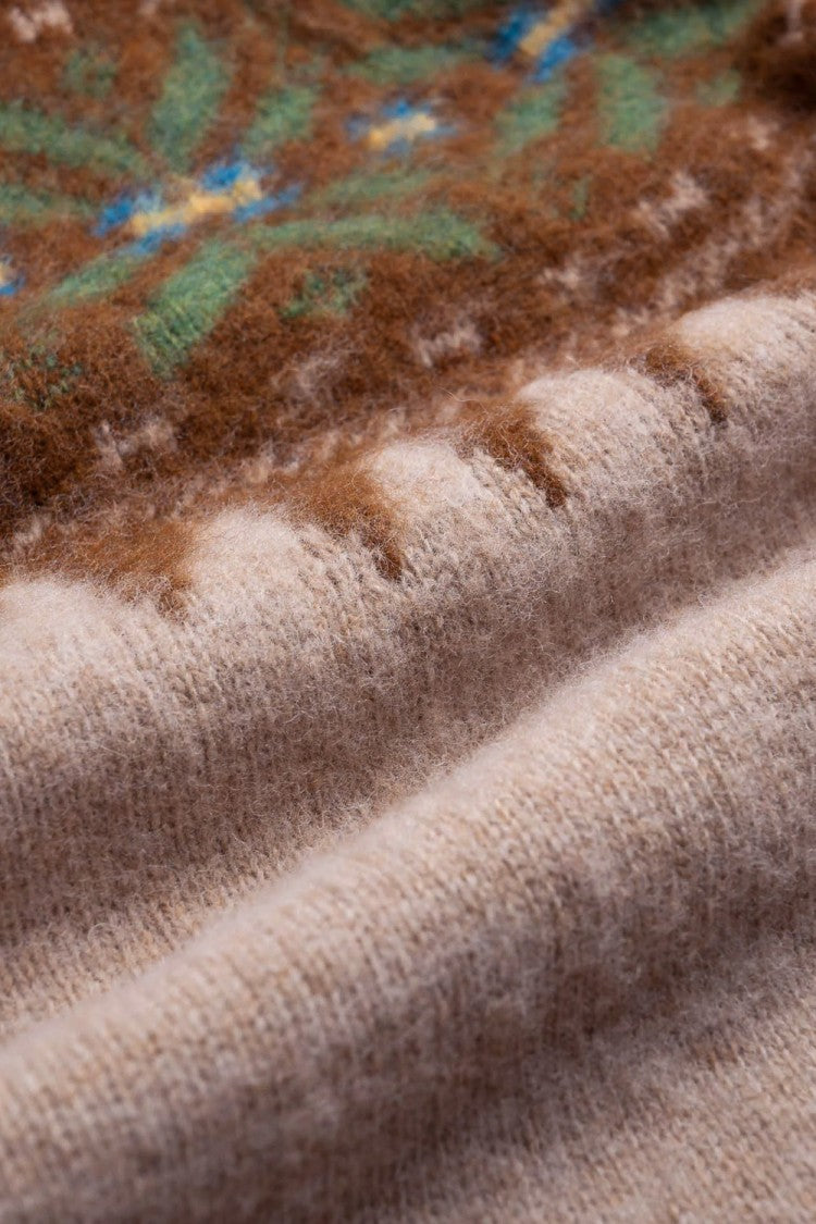 Howlin Shetland Nordic Pattern Wool Crewneck Sweater