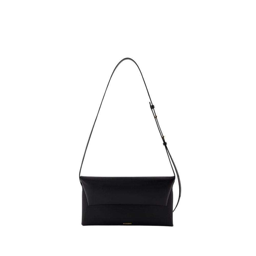 Jil Sander Folded Small Crossbody - Leather - Black