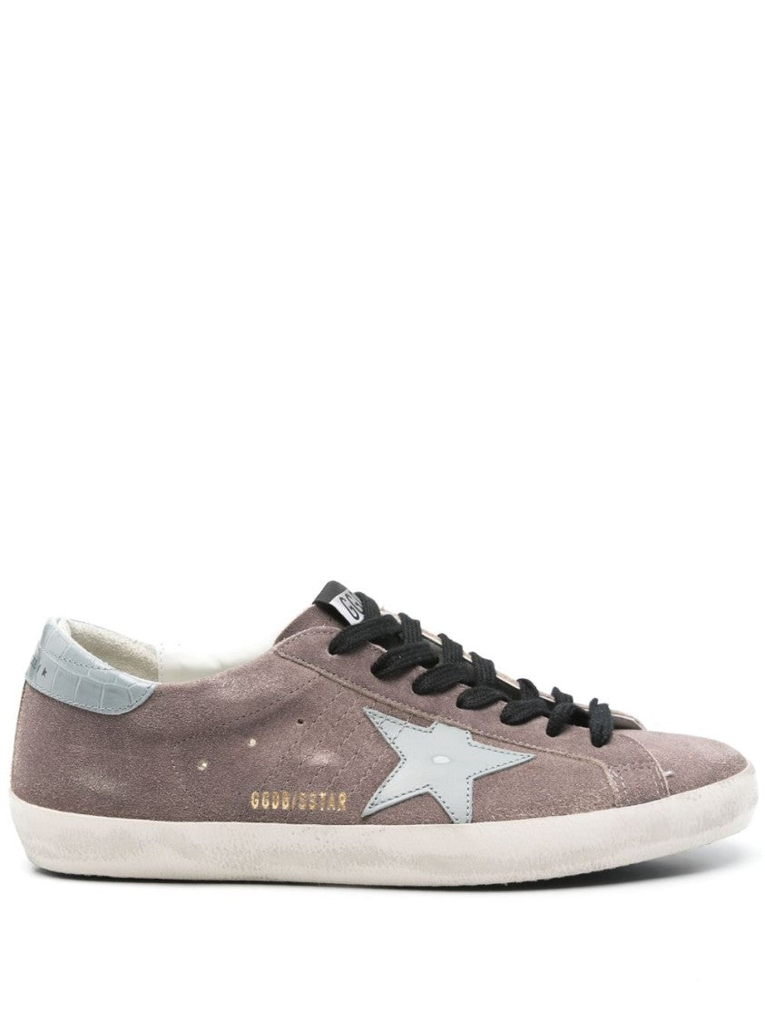Golden Goose Low-Top Brown Sneakers With Suede Finish