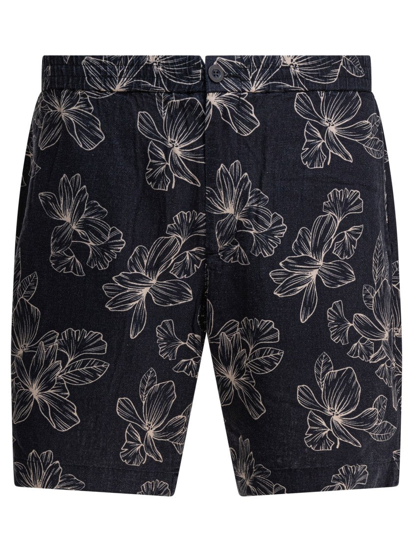 Vince Blue Floral Patterned Shorts