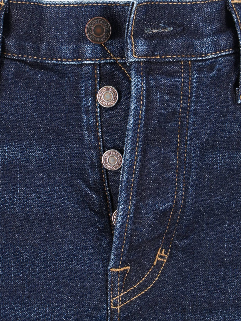 Tom Ford Straight-Leg Denim Jeans With Timeless Design