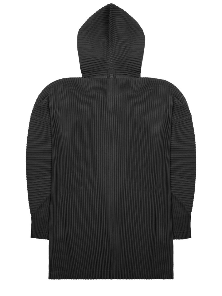 Homme Plissé Issey Miyake Pleated Sweatshirt With Buttons