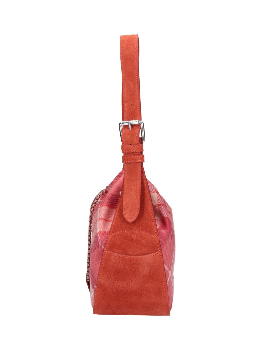 Vivienne Westwood Pink Anita Plaid Wool Bucket Bag
