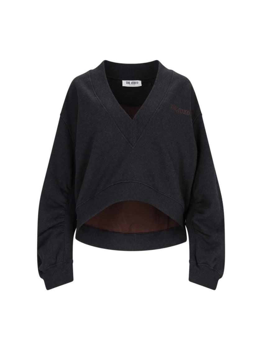The Attico Oversize Sweatshirt – Black