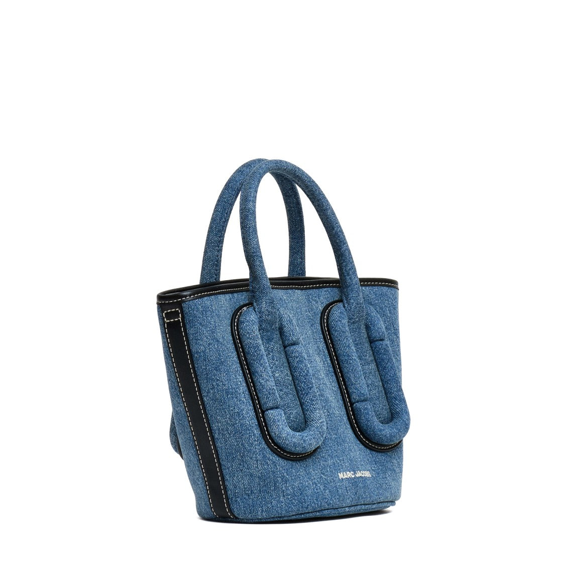 Marc Jacobs Structured Denim Tote With Adjustable Shoulder Strap