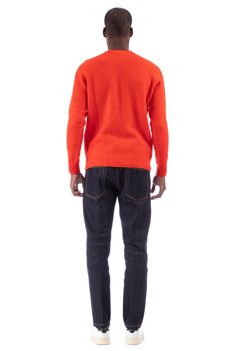 Drumohr Brushed Wool Crewneck Sweater
