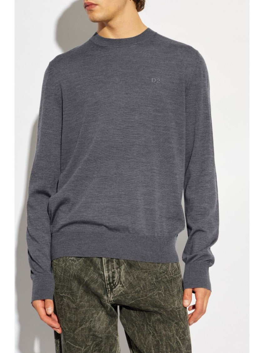 Dsquared2 Fine Knit Grey Sweater