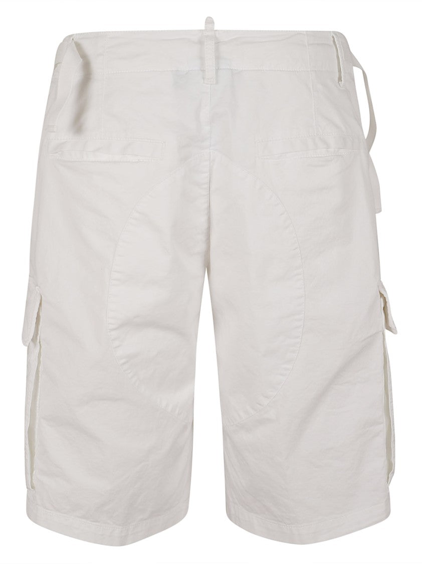 Dsquared2 Cargo-Style Bermuda Shorts With Structured Fit And Utility Pockets