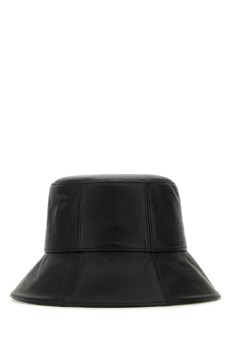 Helen Kaminski Black Nappa Leather Witney Bucket Hat