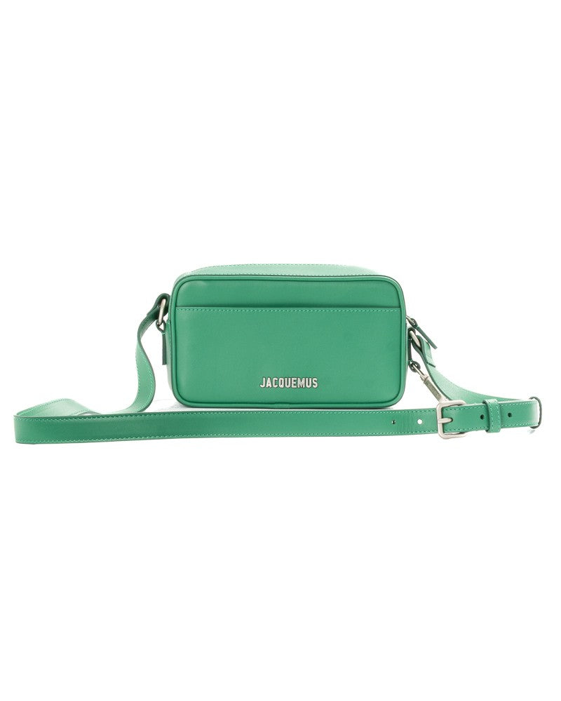 Jacquemus Green Le Baneto Small Leather Camera Bag