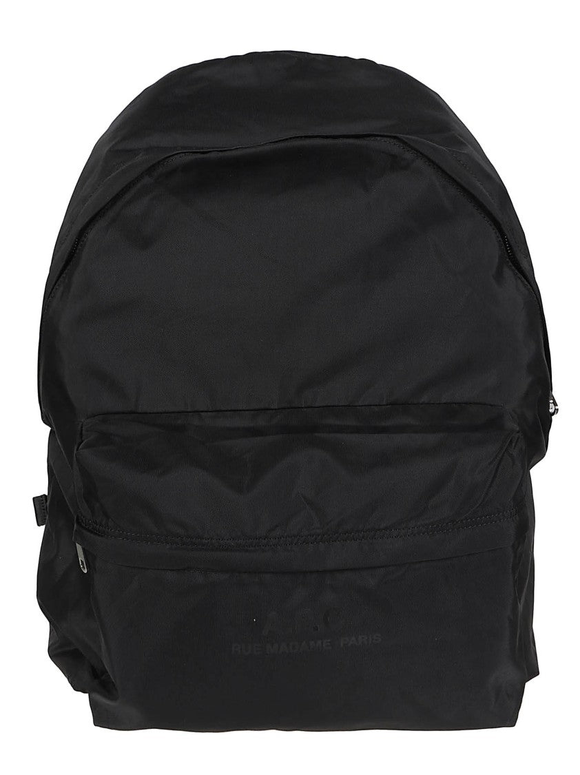 A.P.C. Backstage Minimalist Black Polyamide Backpack