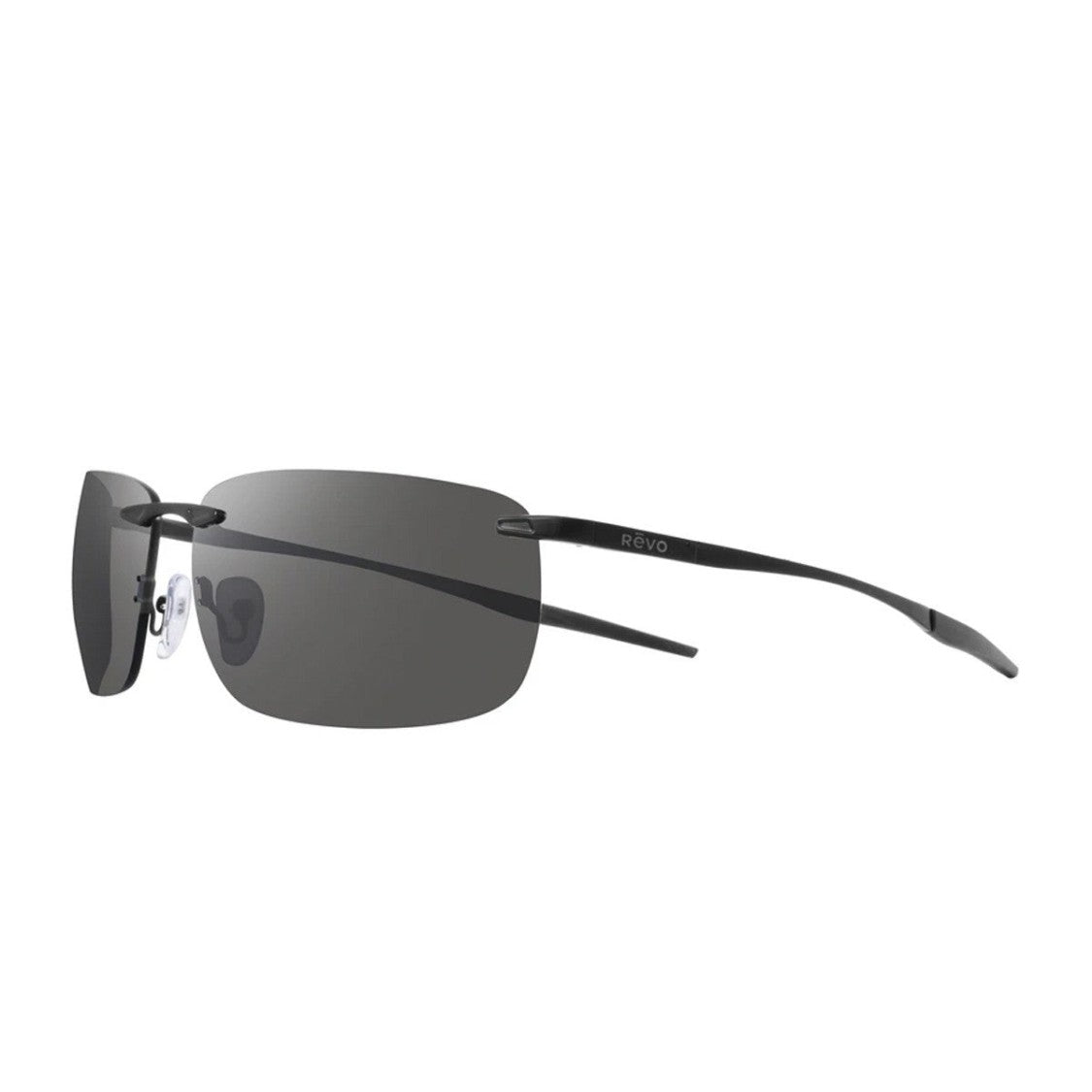 Revo Black Re1170 Serilium Rimless Rectangular Sunglasses