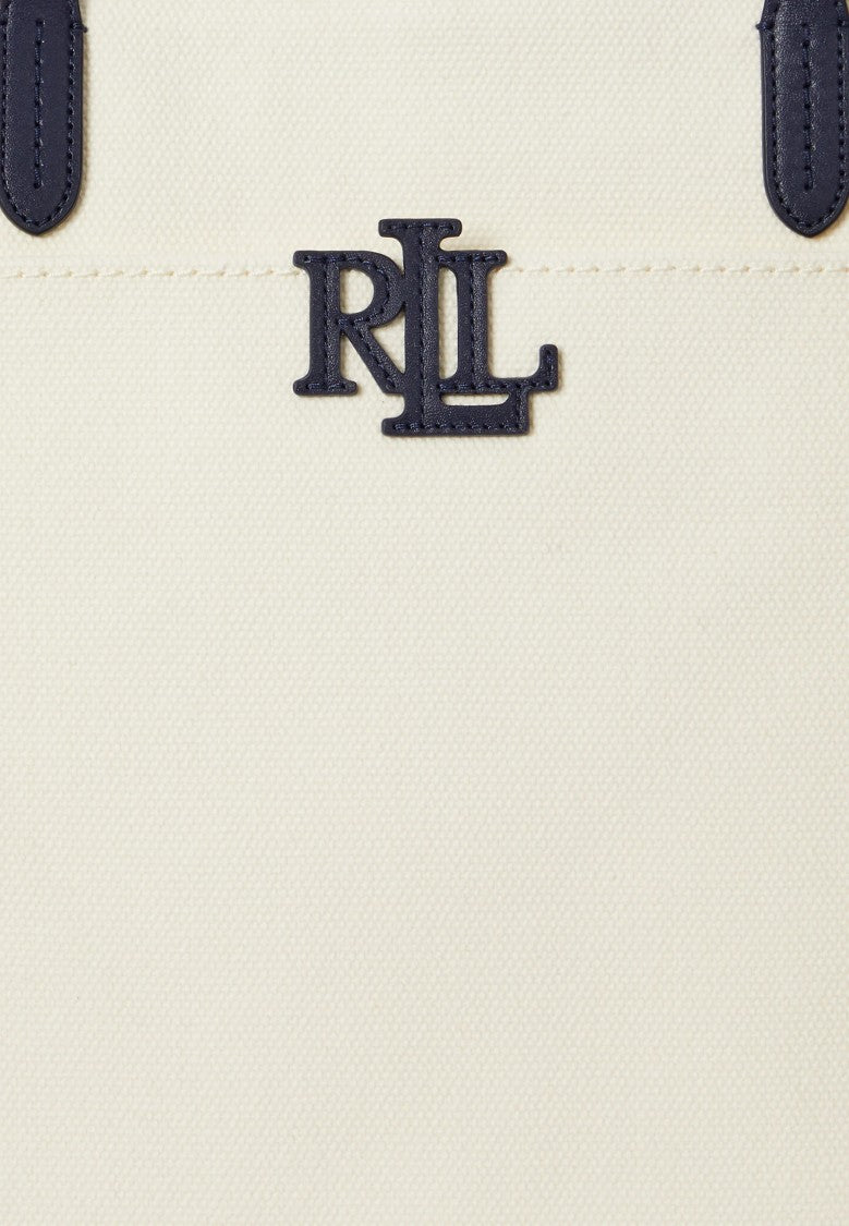 Lauren Ralph Lauren Khaki Beige Cmryn Large Cotton Tote