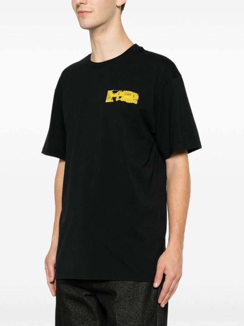 Givenchy Multicolor Short-Sleeve Cotton Distressed T-Shirt