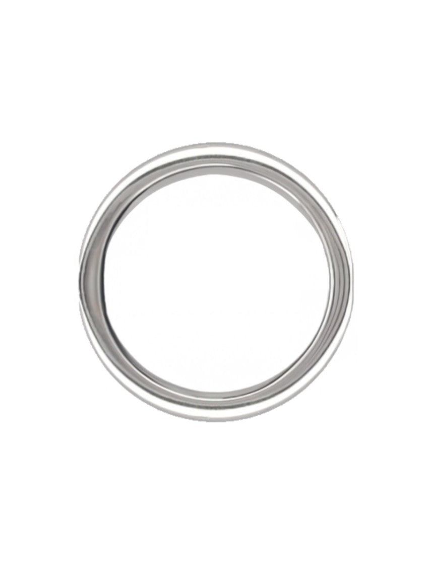 Maison Margiela Engraved Silver Flat Band Ring