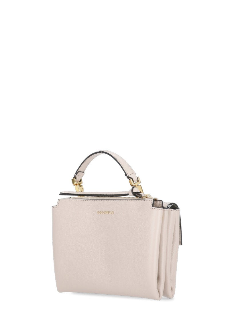Coccinelle Structured Pebble Leather Arlettis Bag With Removable Strap