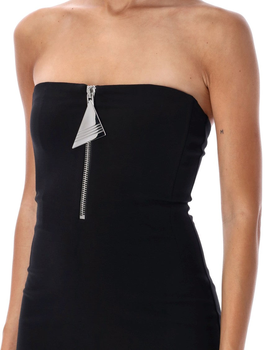 The Attico Midi Dress Bustier Big Zip