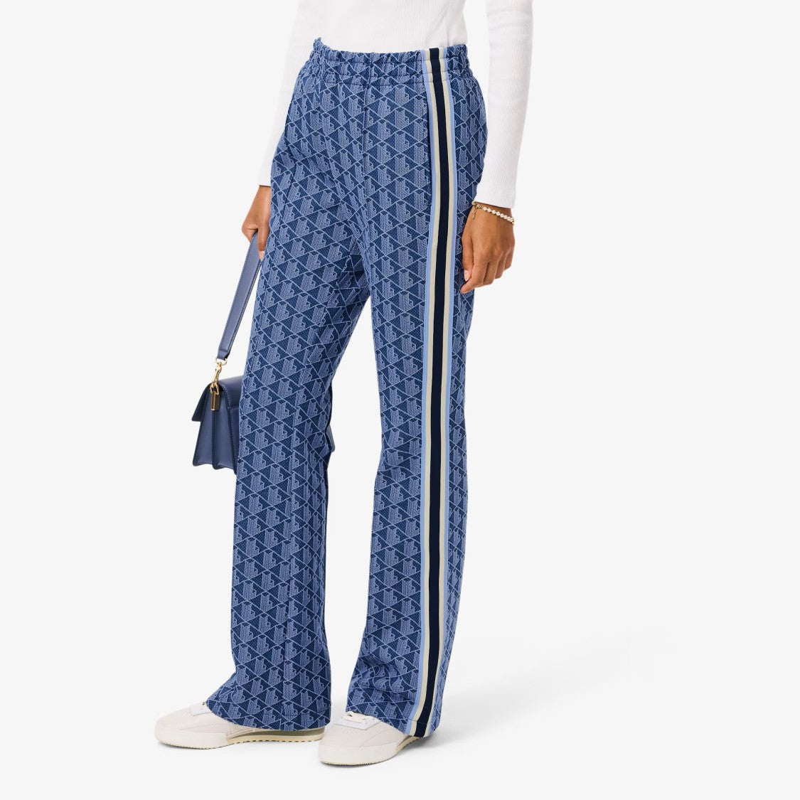 Lacoste Flared Sweatpants With Monogram