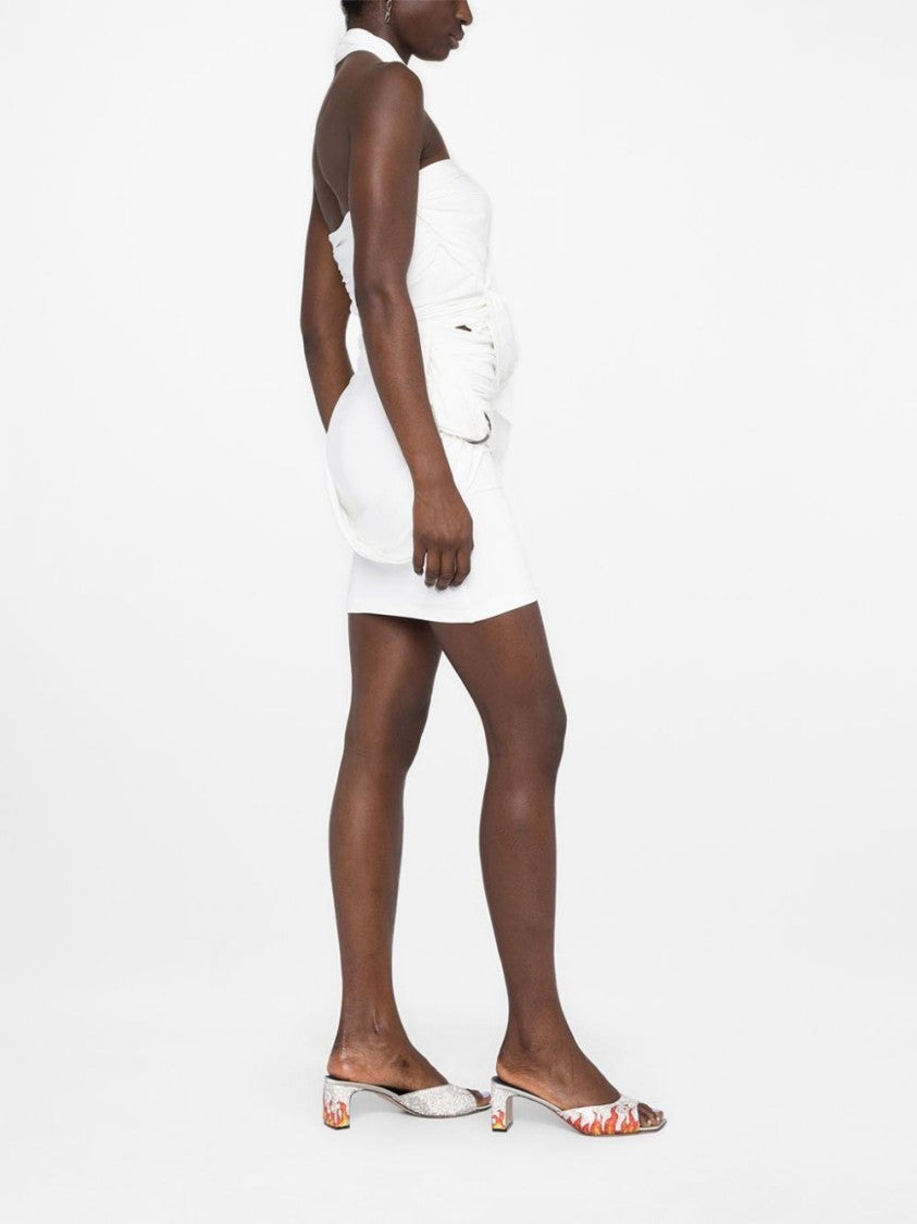 The Attico Draped Thigh-Length Skirt