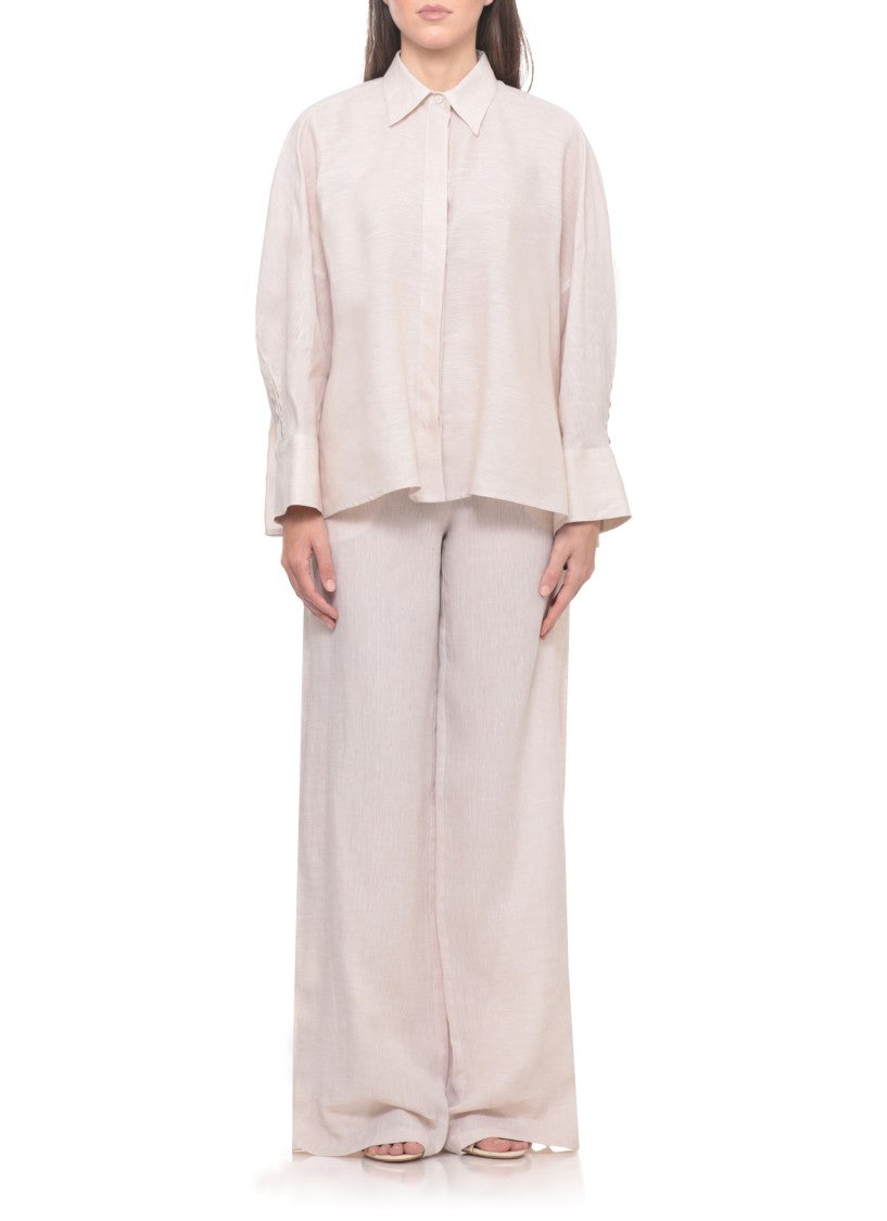 Fabiana Filippi Beige Light Point Linen Shirt