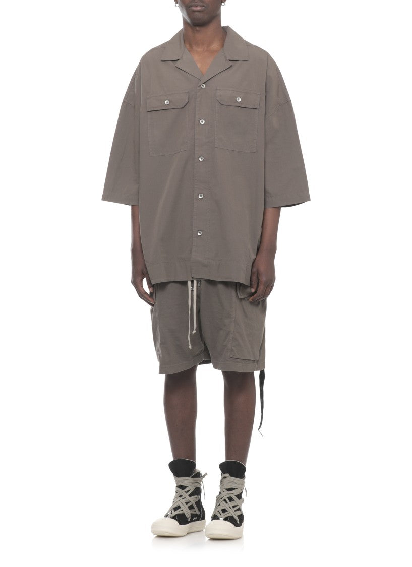 Drkshdw By Rick Owens Brown Magnum Tommy Cotton Shirt