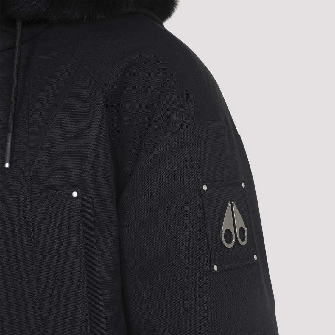 Moose Knuckles Dawson Black Cotton Parka