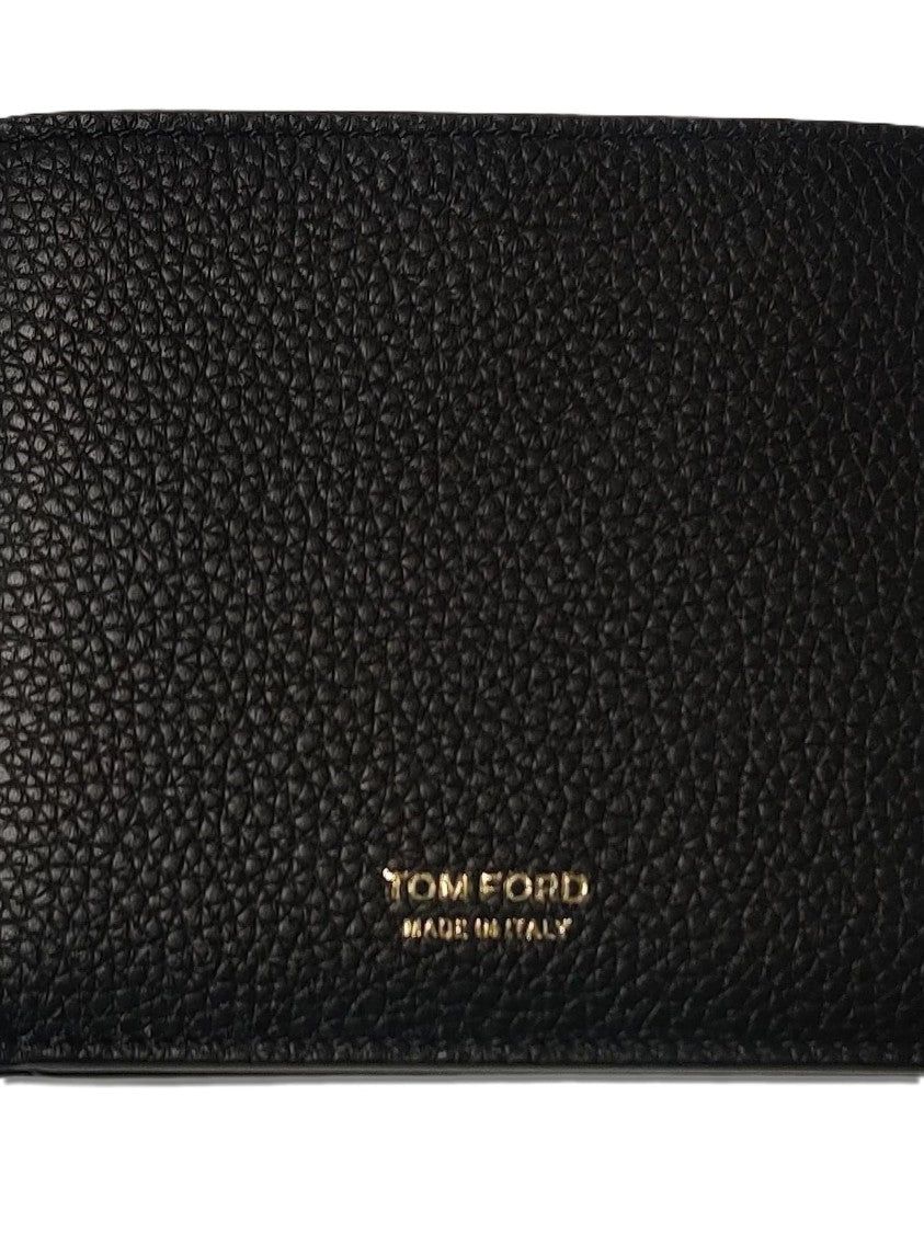 Tom Ford Pebbled Leather Wallet With Subtle Logo Detailing