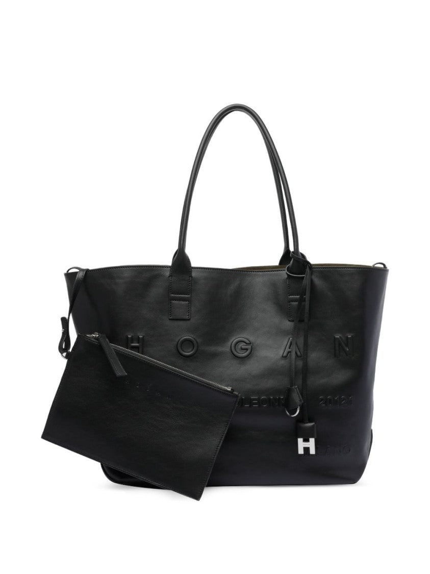 Hogan Calf Leather Hogan Shopper Bag