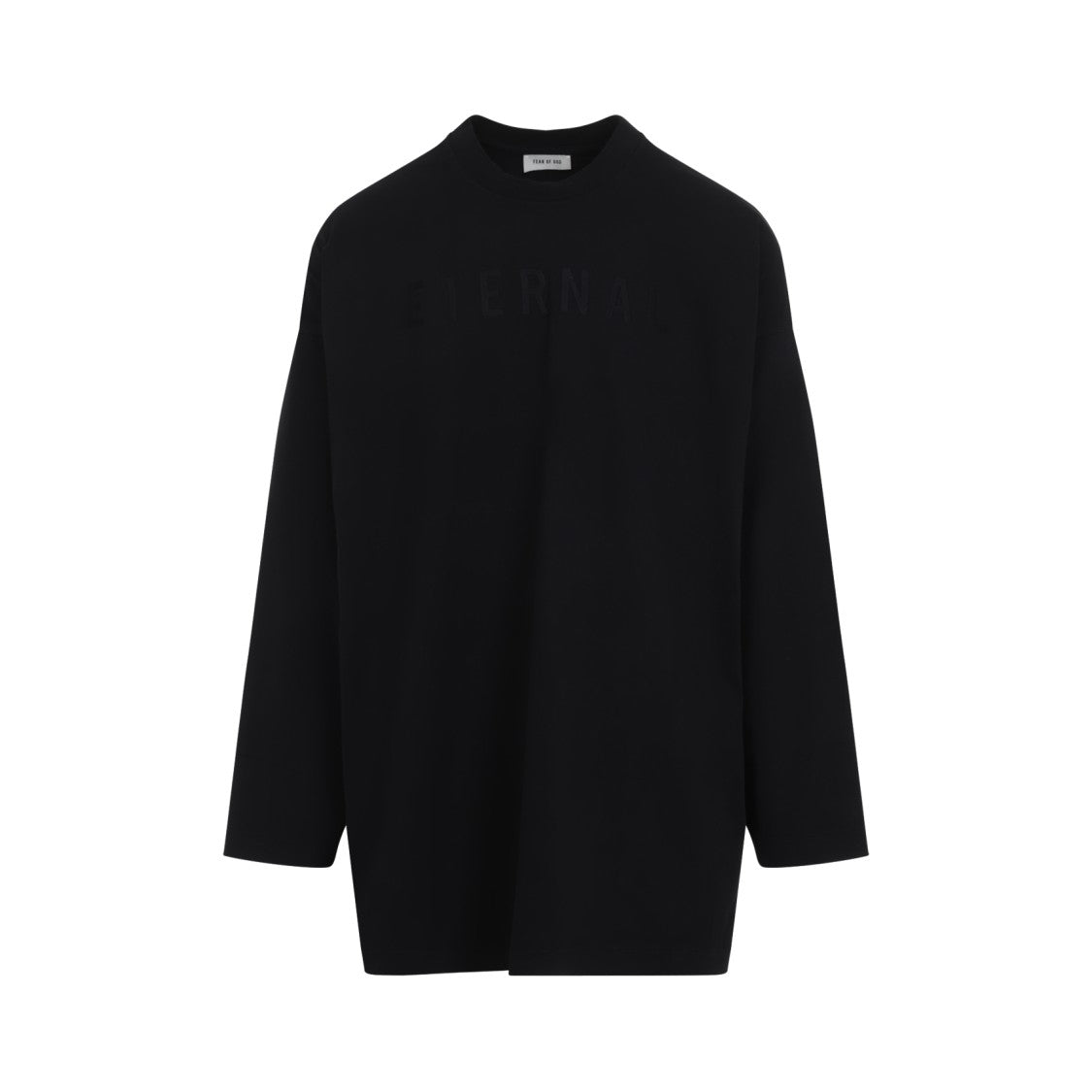 Fear Of God Relaxed Fit High Neck Black T-Shirt