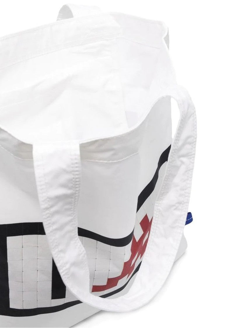 Comme Des Garçons Space Invaders Logo Shopping Bag