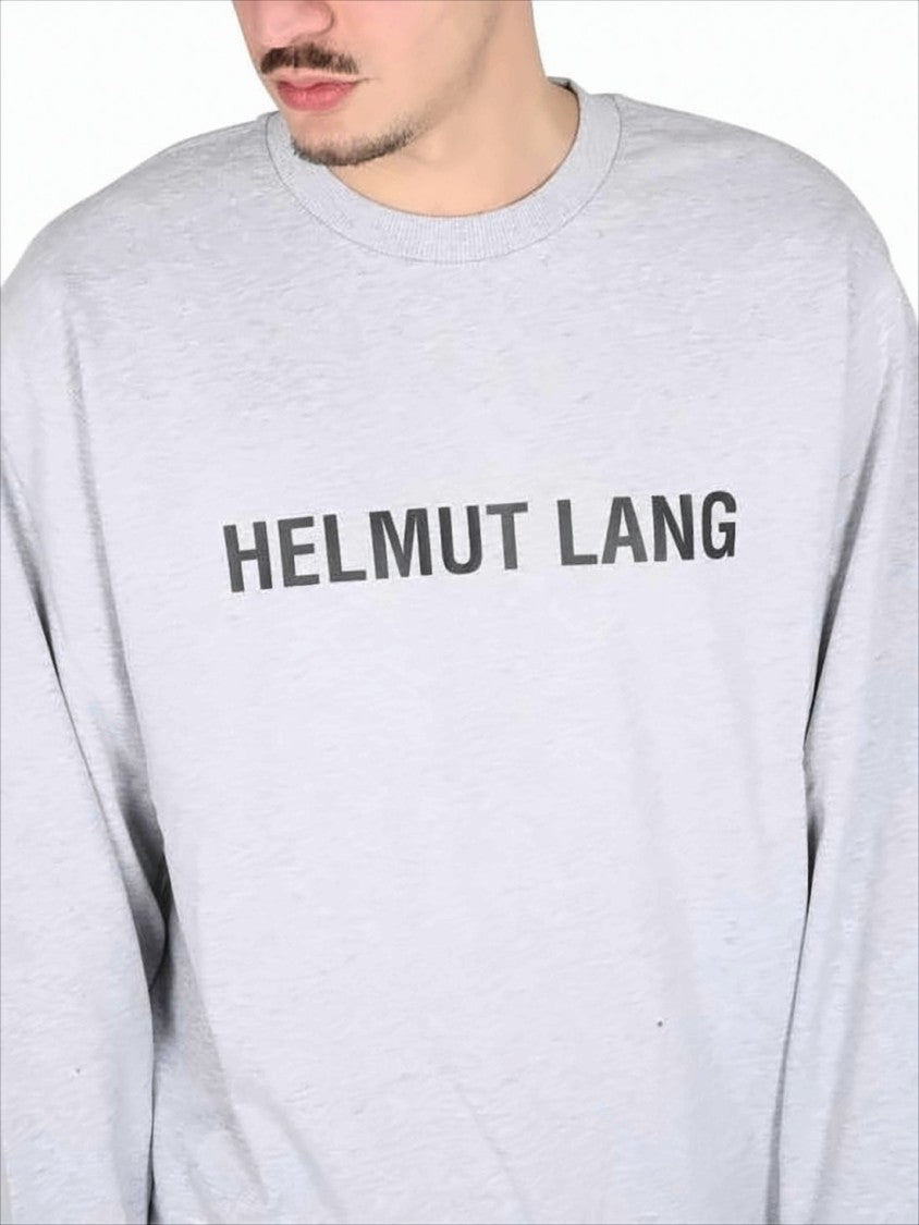 Helmut Lang Relaxed-Fit Long-Sleeve T-Shirt With Graphic Print