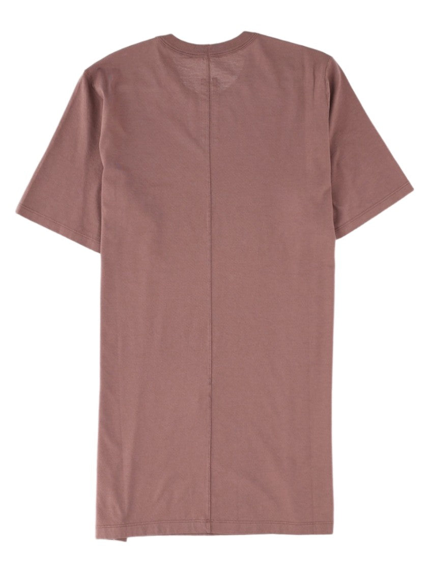Rick Owens Brown Level T Vertical Seam Crew Neck Cotton T-Shirt