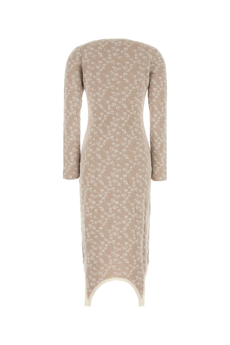 Fendi Embroidered Cotton Blend Dress