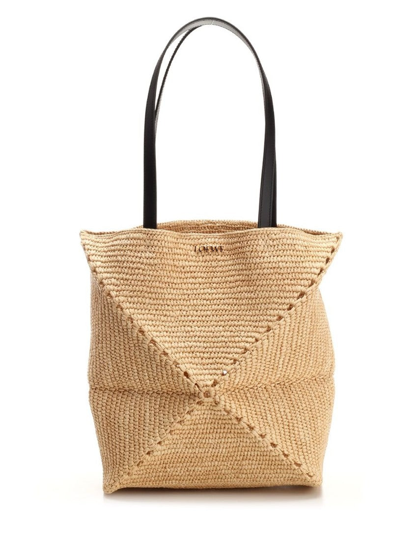 Loewe Woven Raffia Shoulder Bag