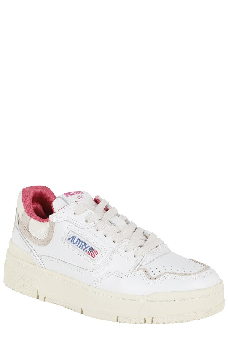 Autry Clc Classic White Low-Top Leather Sneakers