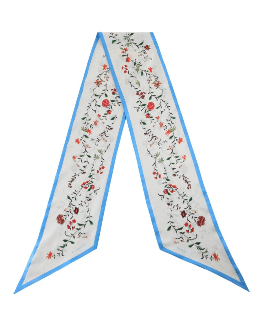 Givenchy Floral Print Silk Scarf
