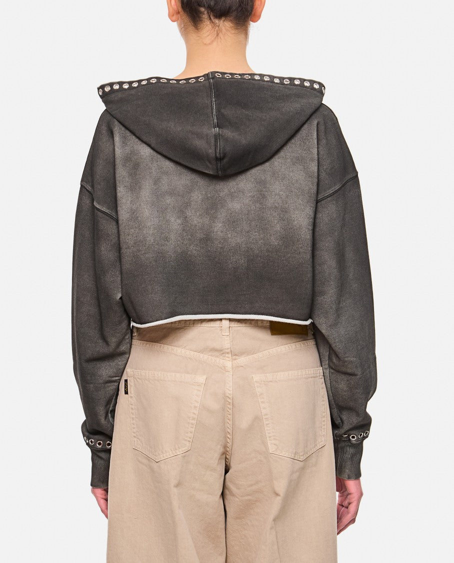 Golden Goose Grey Cropped Sweatshirt