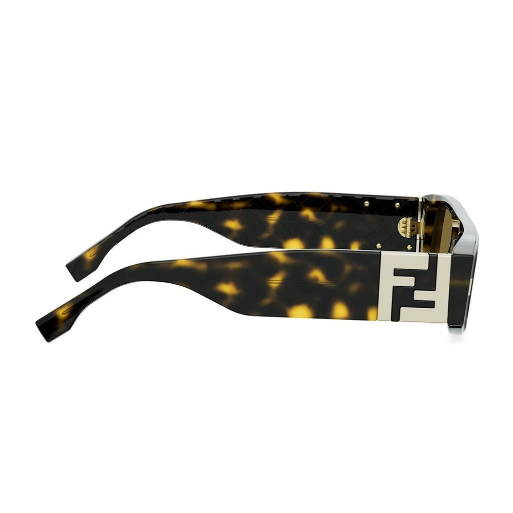 Fendi Ff Squared Oversized Rectangular Frame Sunglasses
