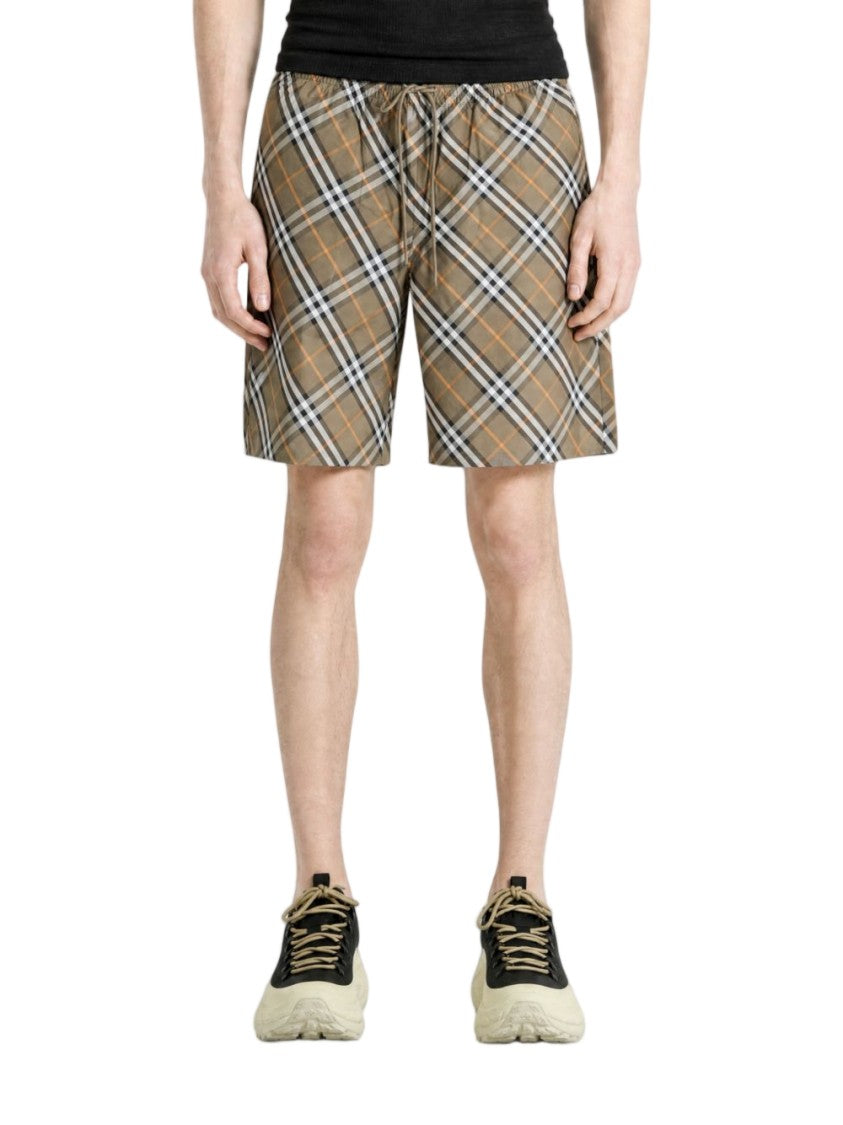 Burberry Checkered Elastic Waistband Shorts